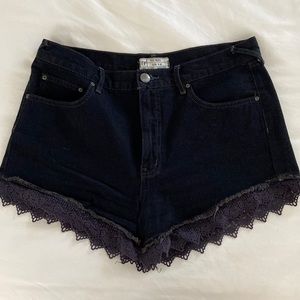 Free people denim shorts
